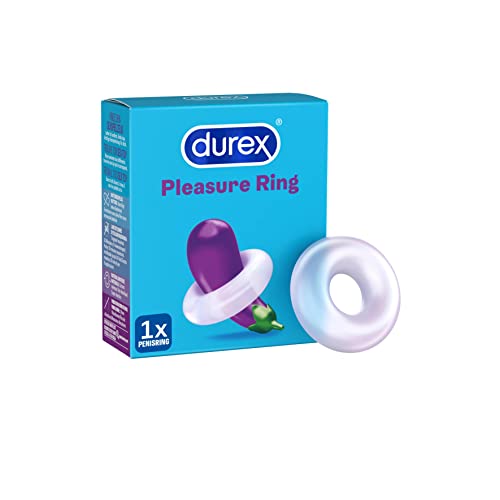 Durex Pleasure Ring - Dehnbarer Penisring aus angenehm weichem Silikon - Erotik Spielzeug für längeres und härteres Vergnügen, 1 Stück