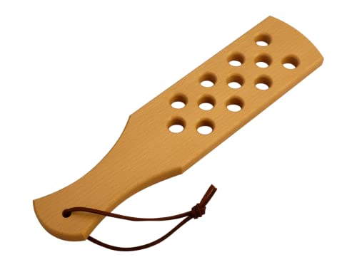 BDSM Spanking Paddle (kurz) | Hochwertiges, robustes BDSM Spanking Paddle aus massivem Buchenholz