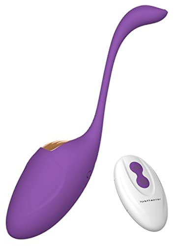 Lustfactor LUDA | DeLuxe Outdoor Vibro-Ei für Sie aus Silikon | Kabellose Funk Fernbedienung | Vibroei, Vibratorei, Vibrator, Eivibrator | Für die vaginale + klitorale Stimulation | Wiederaufladbar