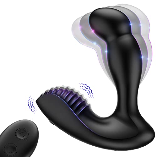 Prostata Massagegerät AnalVibratoren für Ihn Analstimulation mit 5 Schwungmodi & 10 Vibrationsmodi, Drahtloser Vibrierender Prostate Stimulator, Adorime Analplug Sexspielzeug für Männer, Frauen, Paare