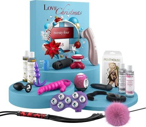 EIS Deluxe erotischer Adventskalender 2021 für Singles und Paare, 24 sinnliche Sex Geschenke inkl. Satisfyer Toys, Erotik Überraschungen, Warenwert 650€